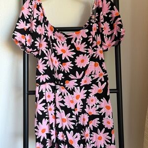 Floral Criss-Cross Back Romper